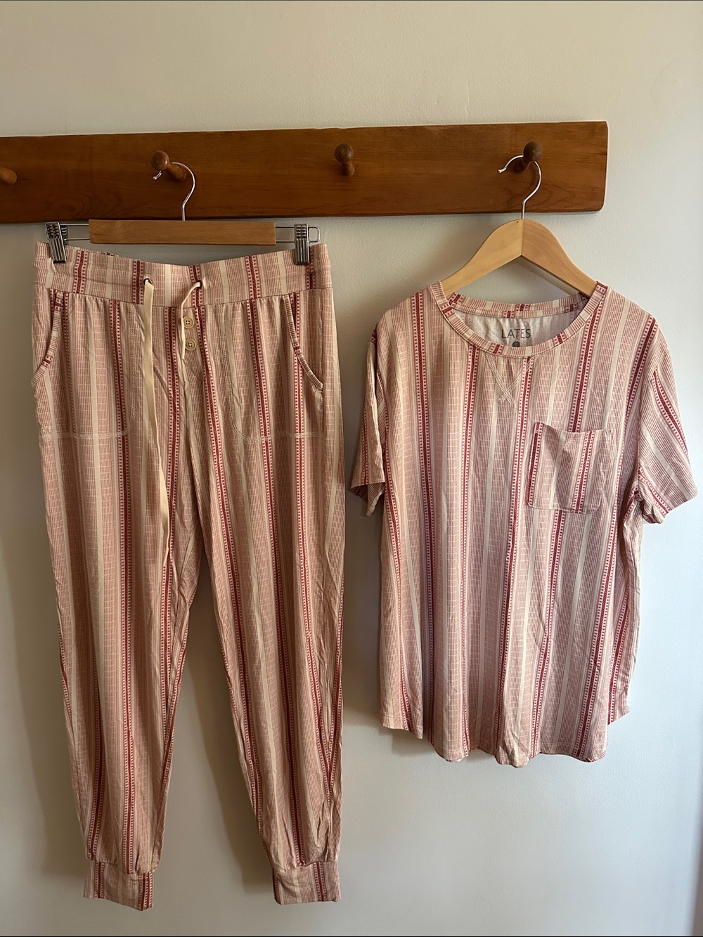 Lates by Kate Vintage Variegated Red Stripe